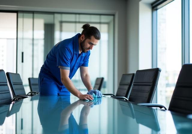Servicio profesional de limpieza en oficina de Madrid